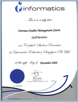 informatics certificate
